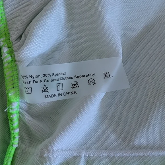 Neon Green Ribbed Bikini Set - Picture 3 of 5